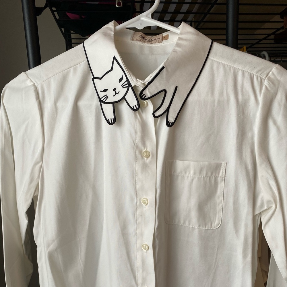 Miss Patina Cat Collar button up 🎀